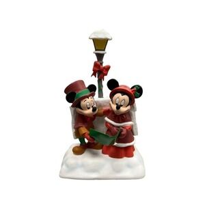 Vintage Disney Mickey & Minnie Caroling  Christmas‎ Collection Figure - 579